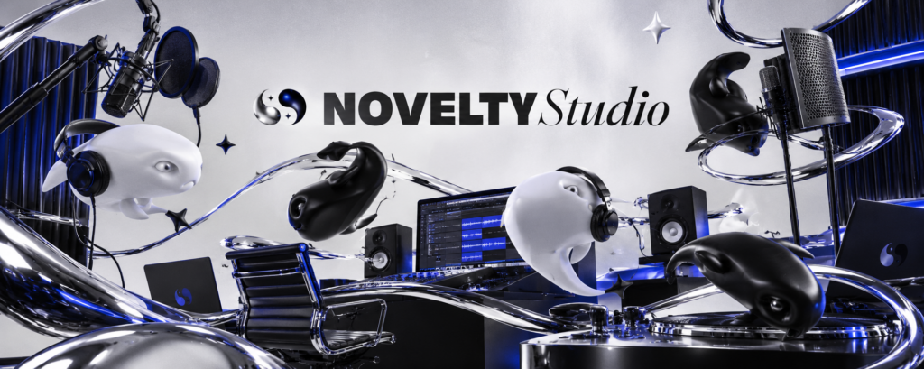 baner studio novelty z maskotkami yin yang